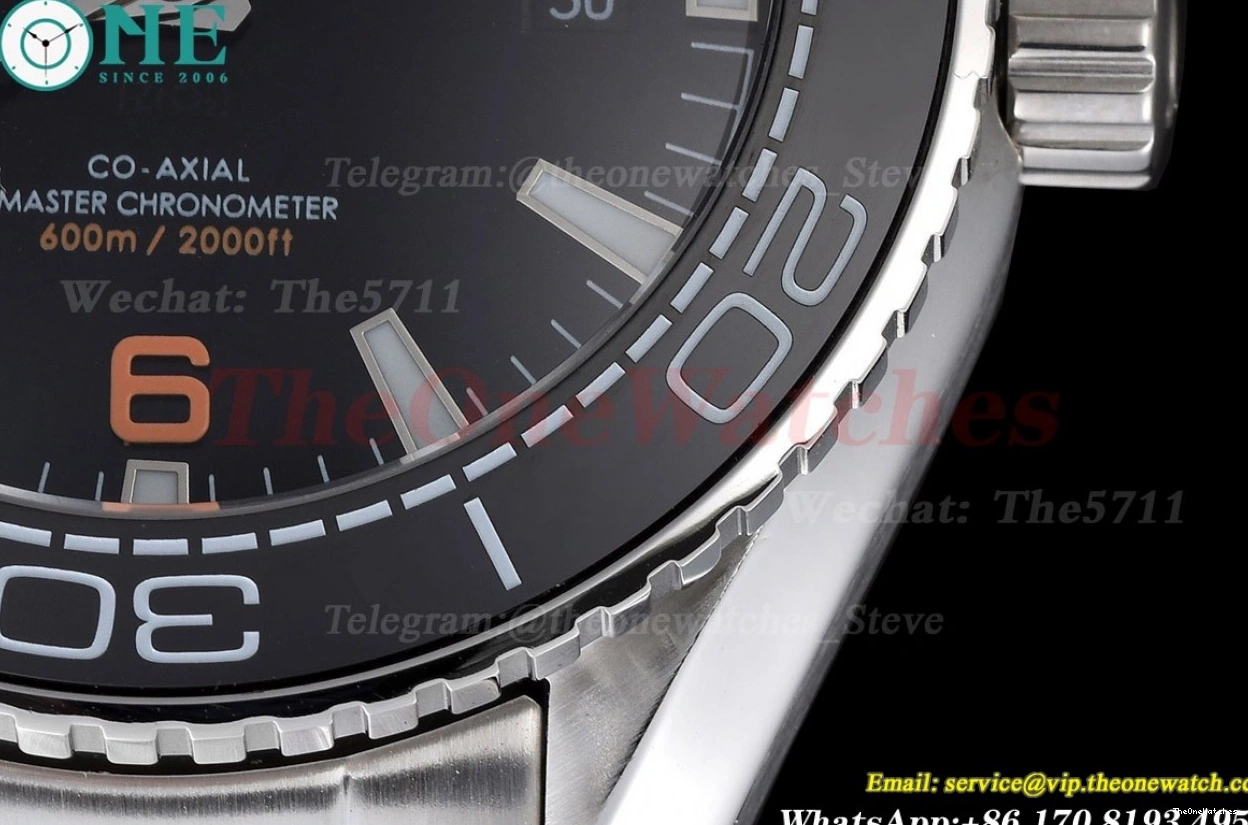 MY8215 43mm SS Dial GDF Black Seamaster 600m Oyster SS 0327